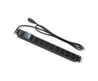 Qoltec RACK 19" 1U 10A PDU - 8 gniazd,  2m - 432111 - zdjęcie 2